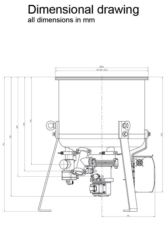 低溫泵 COOLVAC 10000 iCL 尺寸圖1