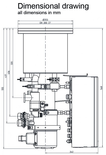 低溫泵 COOLVAC 1500 iCL 安裝尺寸 2